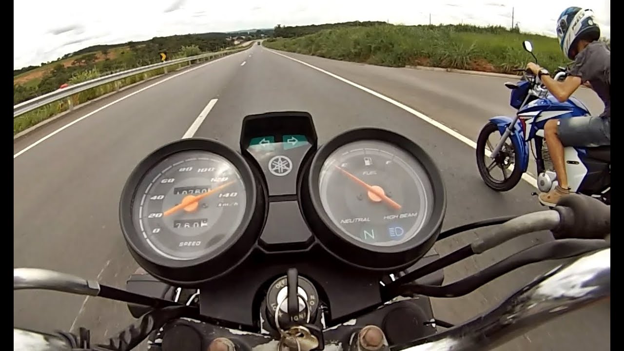 YBR 125 - MAIS UMA COM O PONTEIRO COLADO NOS 140 KM/H