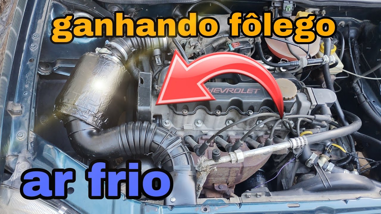 melhorando entrada de ar frio no Corsa 1.0  ganhando mais fôlego!!!(projeto caseiro)