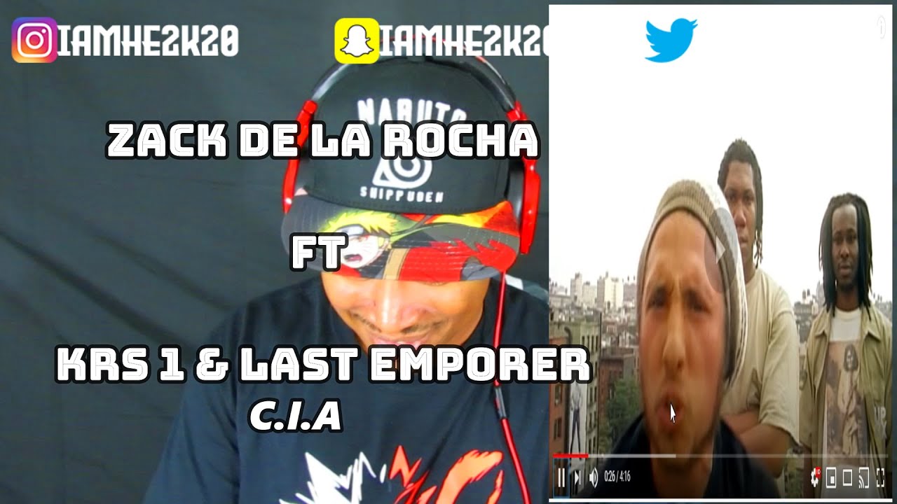 Zack De La Rocha, KRS-One & The Last Emperor - C.I.A. *HE REACTS*