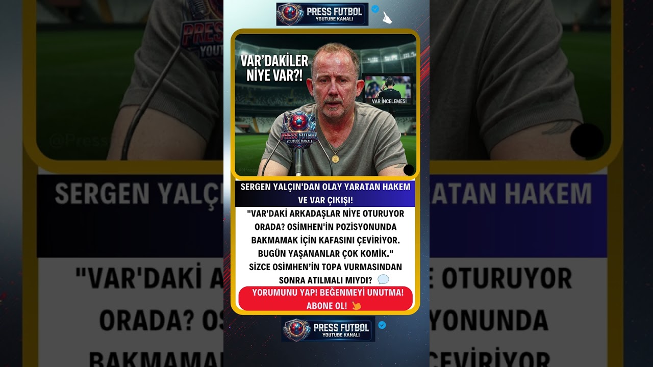🦅 SERGEN YALÇIN'DAN ŞOK VAR İSYANI! 