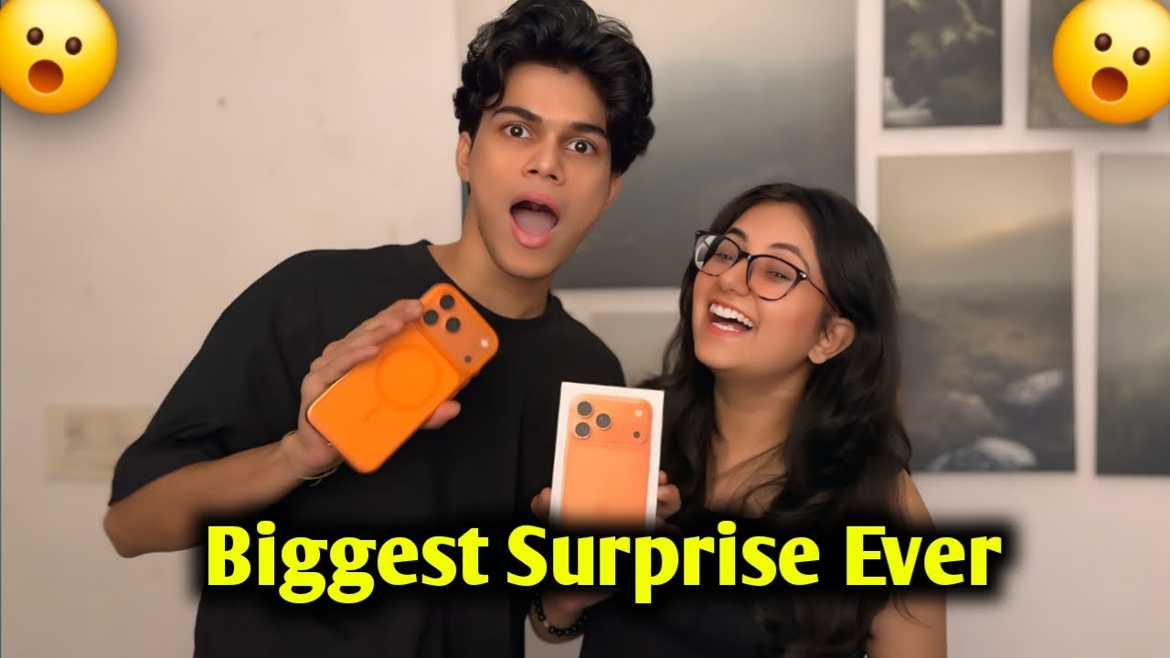 Anushree surprise me with Iphone 17😳 @adarshuc