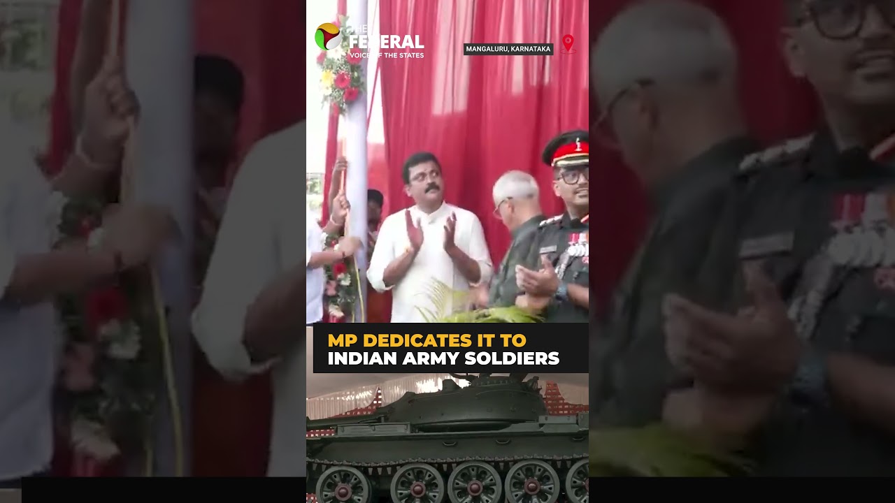 T-55 battle tank unveiled in Mangaluru on Kargil Vijay Diwas