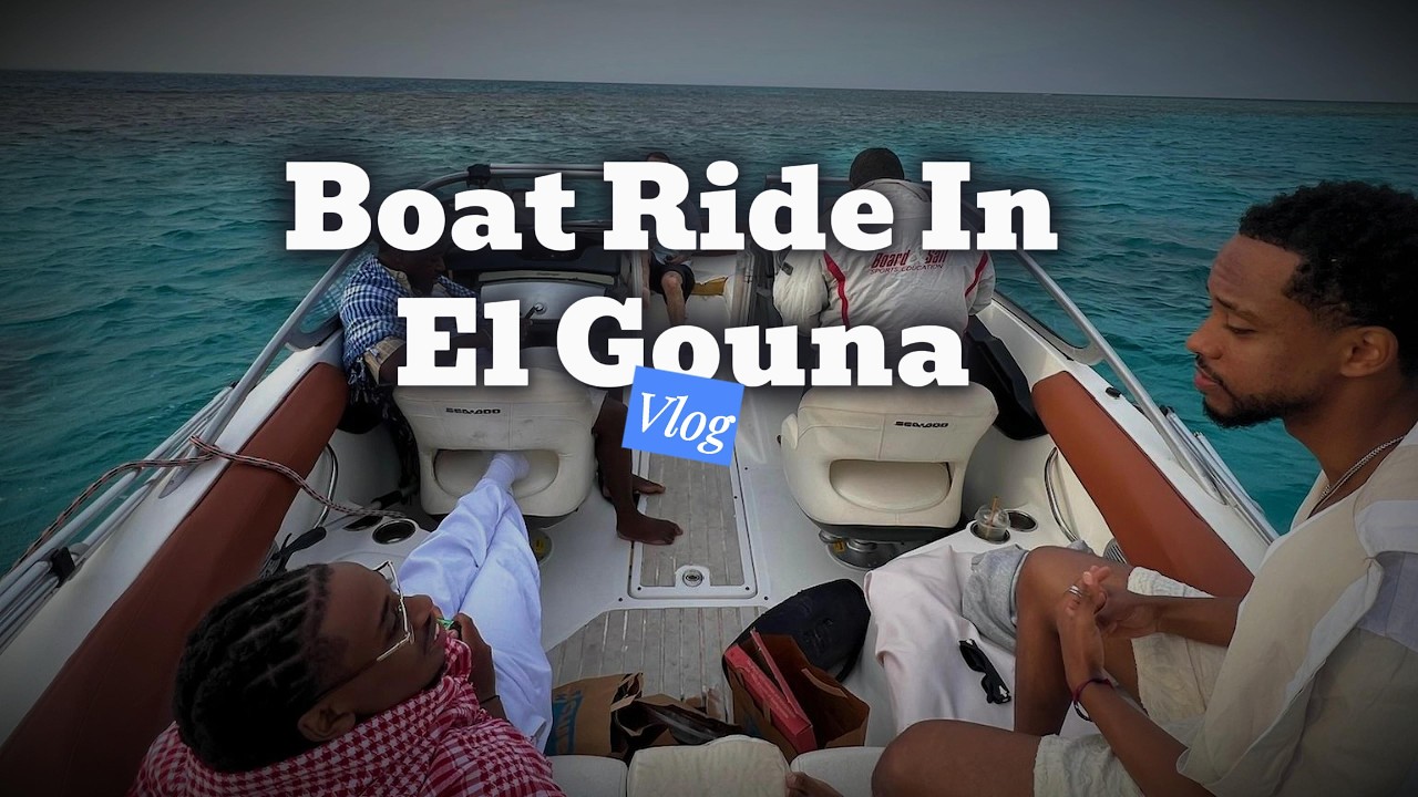 El Gouna Egypt, Riding Boat On The Red Sea