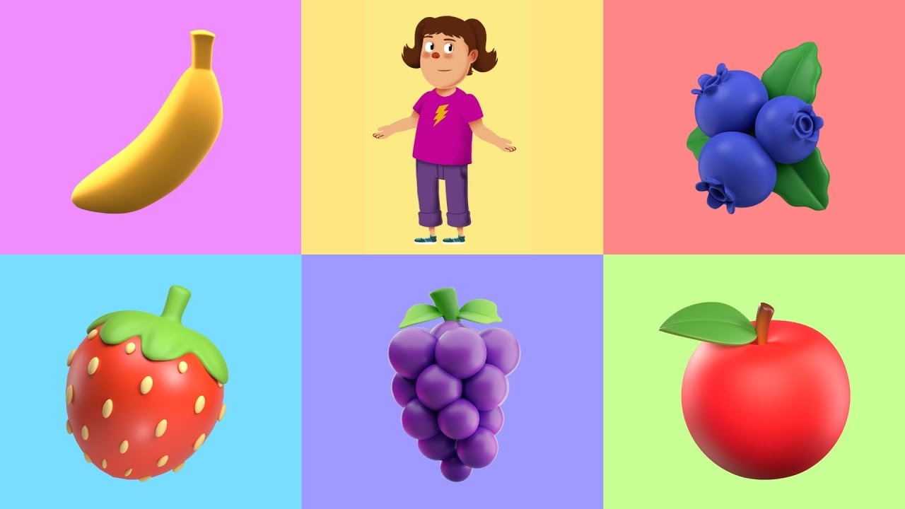 Fruits Fiesta Song - Fruits Nursery Rhymes, Toddler English Fruits