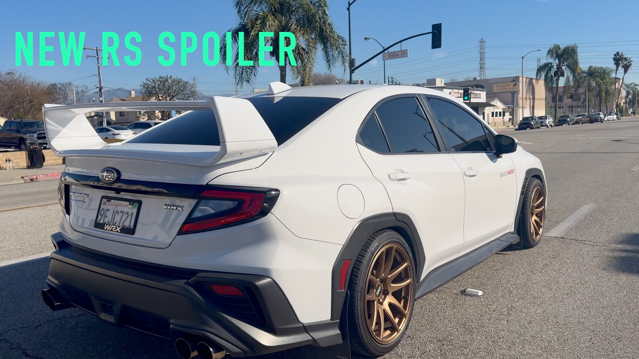 New WRX RS Spoiler Installed