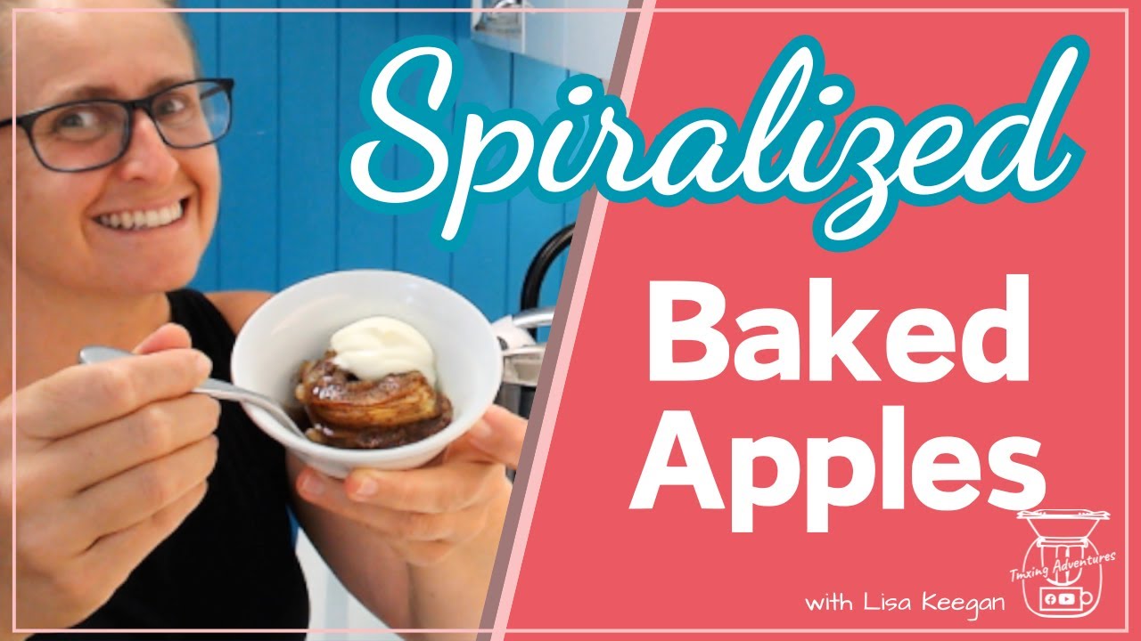 Spiralized Baked Apples with My Tips For Using Your Spiralizer and Cutter Effectively