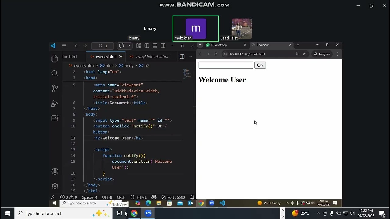9 Lecture Java Script Events