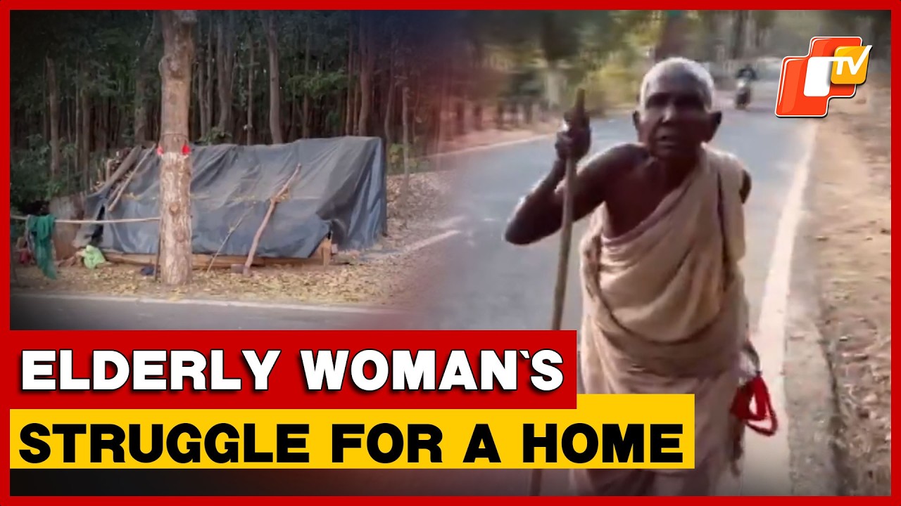 Life Under Polythene Shelter: Homeless Elderly Woman Awaits PMAY House In Similipal | Odisha