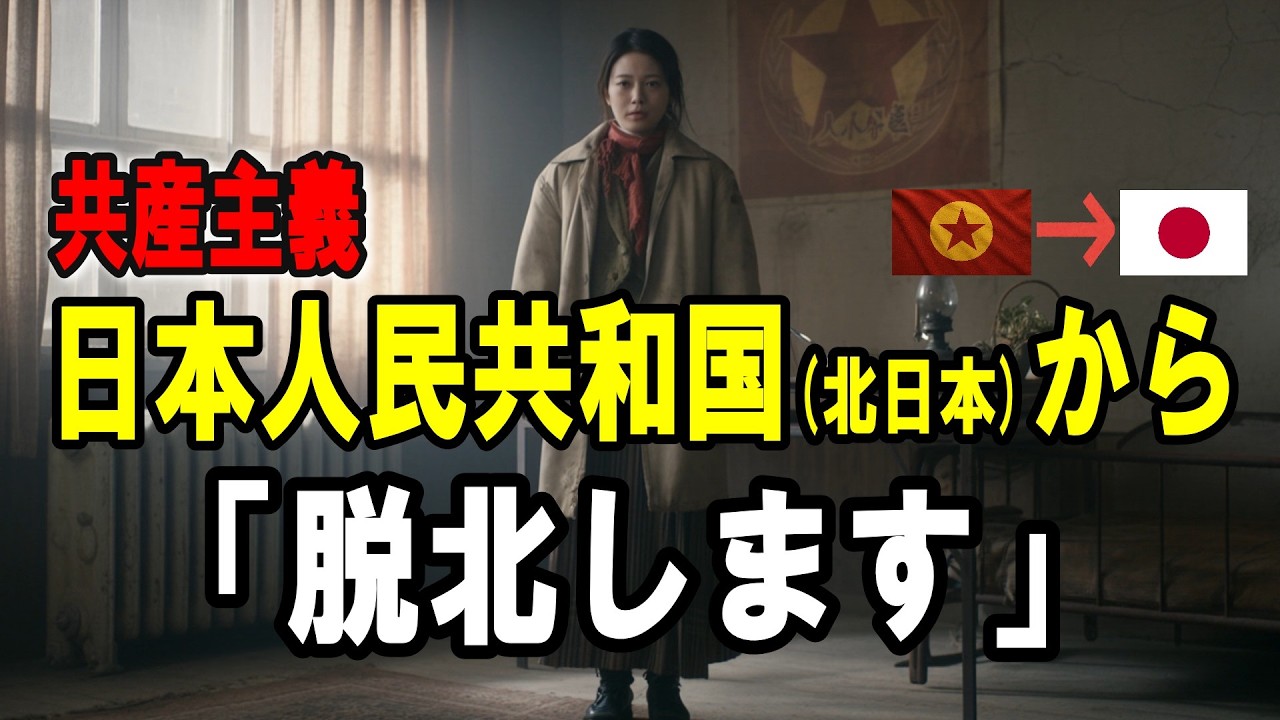 【分断国家日本】脱北物語・日本人民共和国（北日本）から脱北した女性の体験談をもとにした再現動画【ショートドラマ】