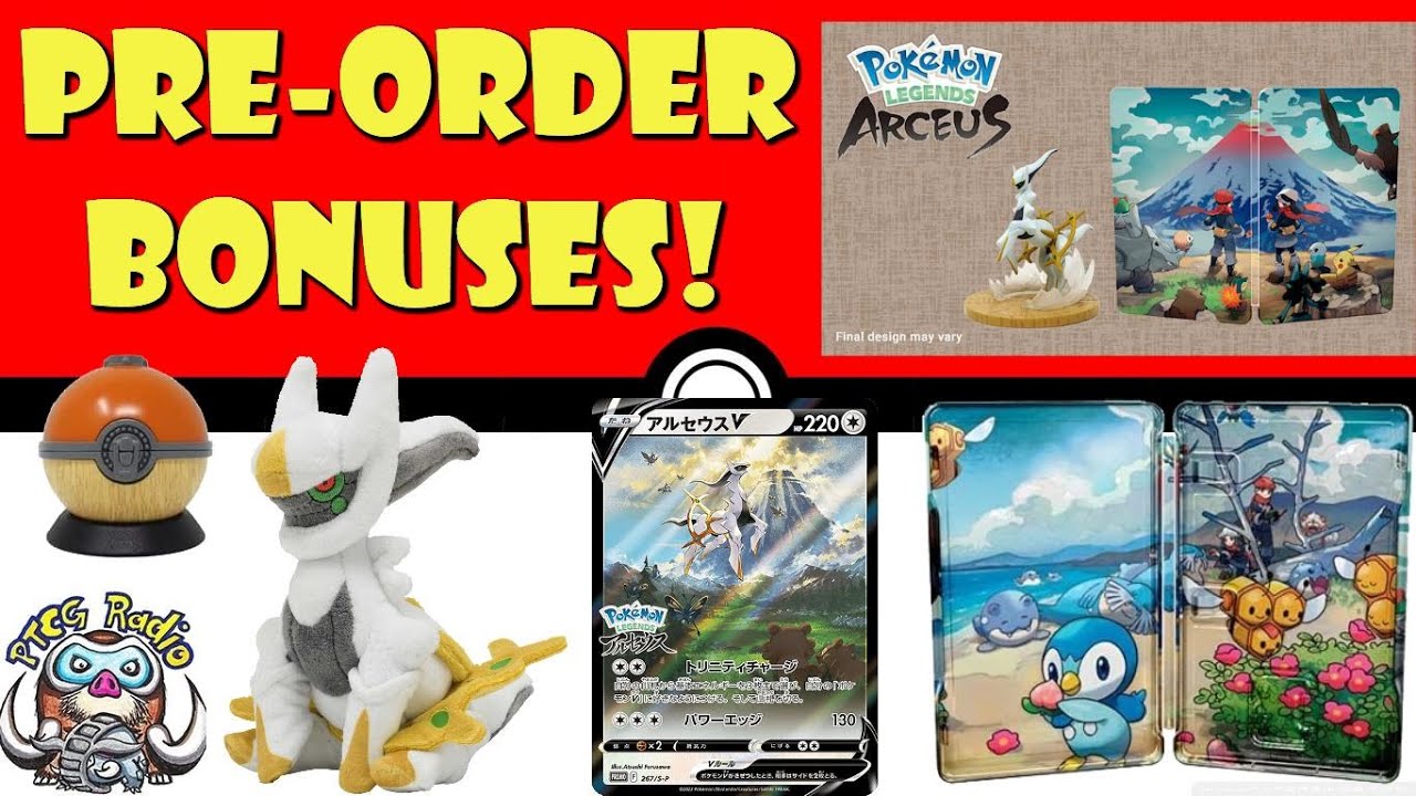 Лучшие бонусы за предзаказ Pok&eacute;mon Legends: Arceus! (Новости Pok&eacute;mon TCG)