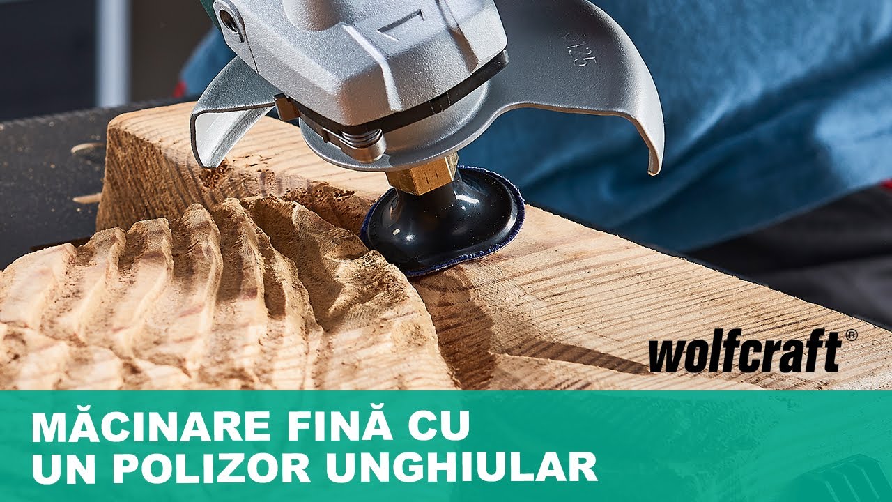 Polizare fină cu platanul de polizare pentru polizoarele unghiulare - sculptură &icirc;n lemn | wolfcraft