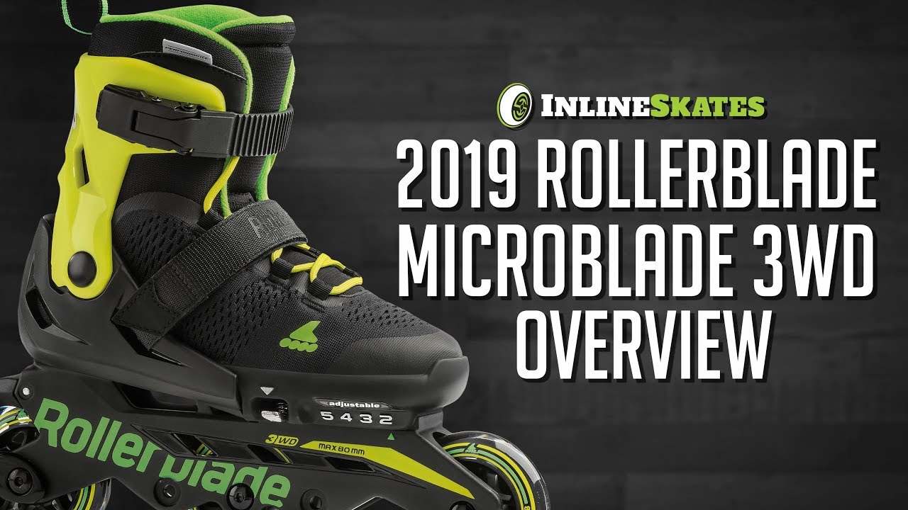 2019 Rollerblade Microblade 3WD Youth Skate Overview by InlineSkatesDotCom