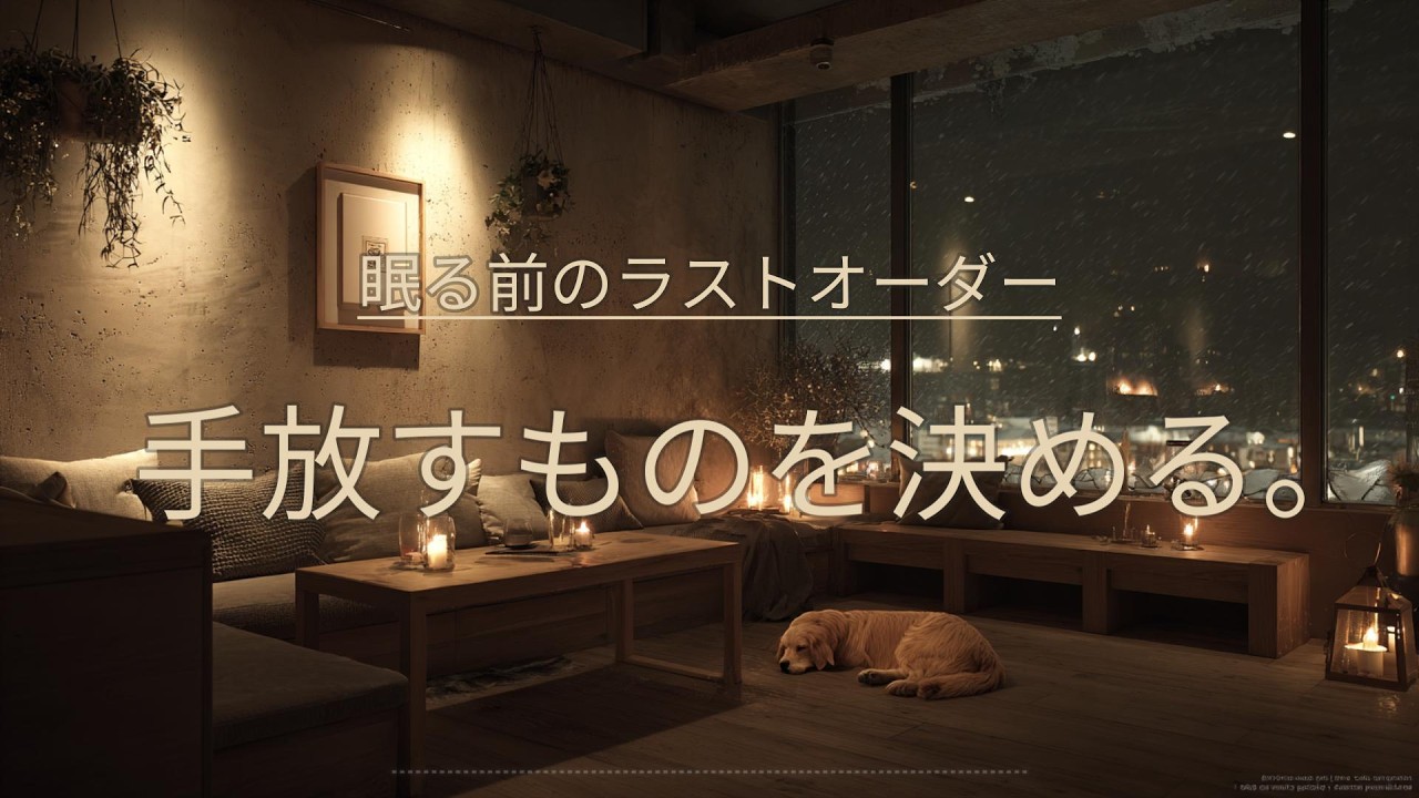 【夜の癒しBGM】眠る前のラストオーダー、手放すものを決める。｜Decide What to Let Go of – Gentle Guitar LoFi 🌙🎵