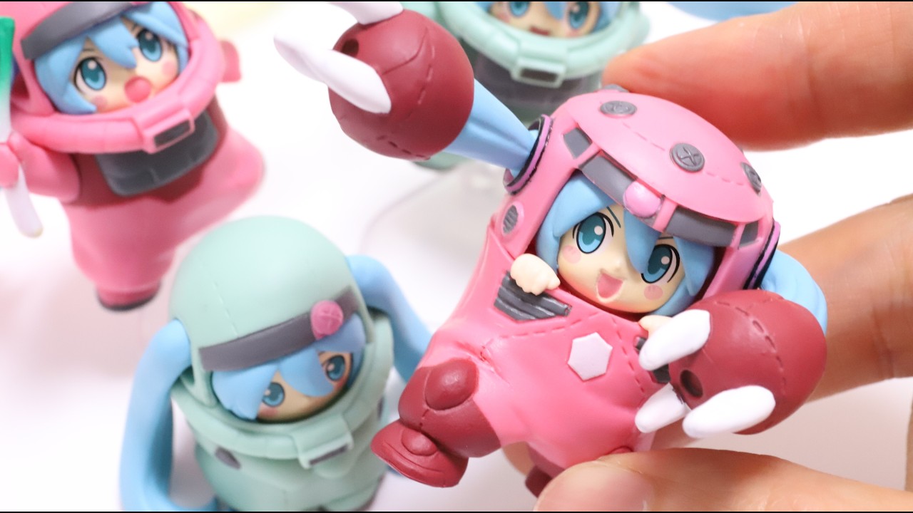 Hatsune Miku collaborate with Gundam! Interesting and Cool Gacha Gashapon #hatsunemiku #gundam