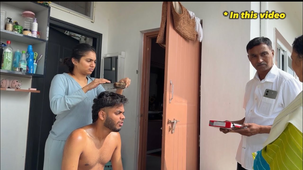 ನನ್ನ ತಮ್ಮ ಎಣ್ಣೆ ಸ್ನಾನ ಮಾಡಕ್ಕೆ ಅಳ್ತನೇ 🤦‍♀️ | Bhumika Basavaraj 