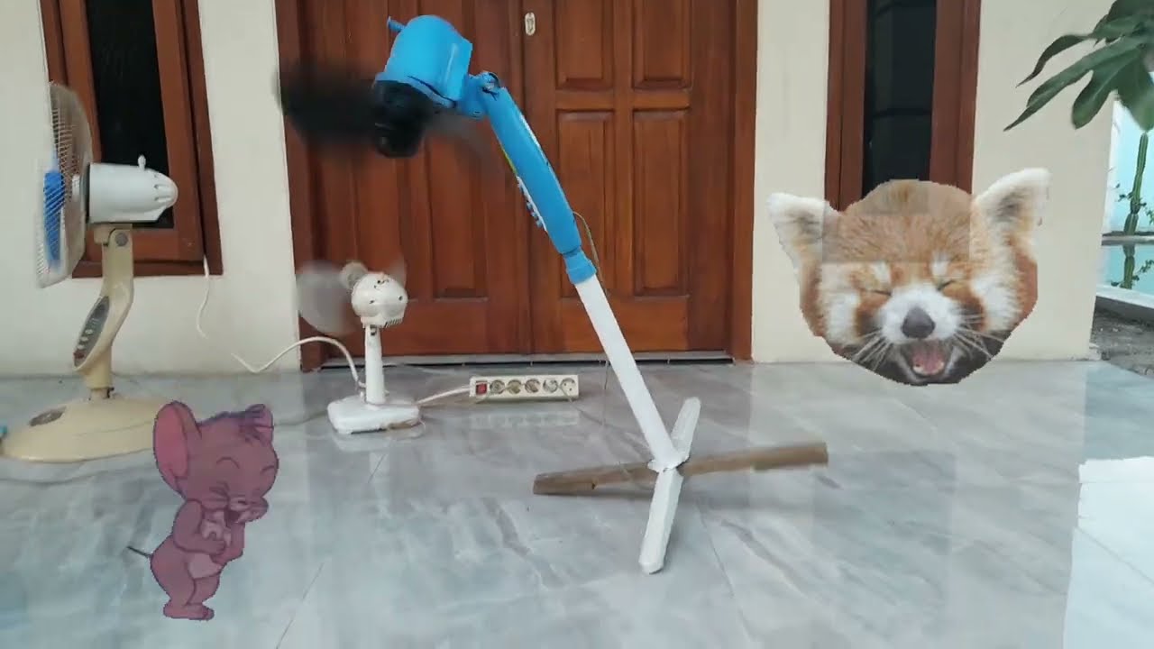 kipas Angin Jatuh Terjungkal - Kipas Angin Lucu | Fan Falling Down