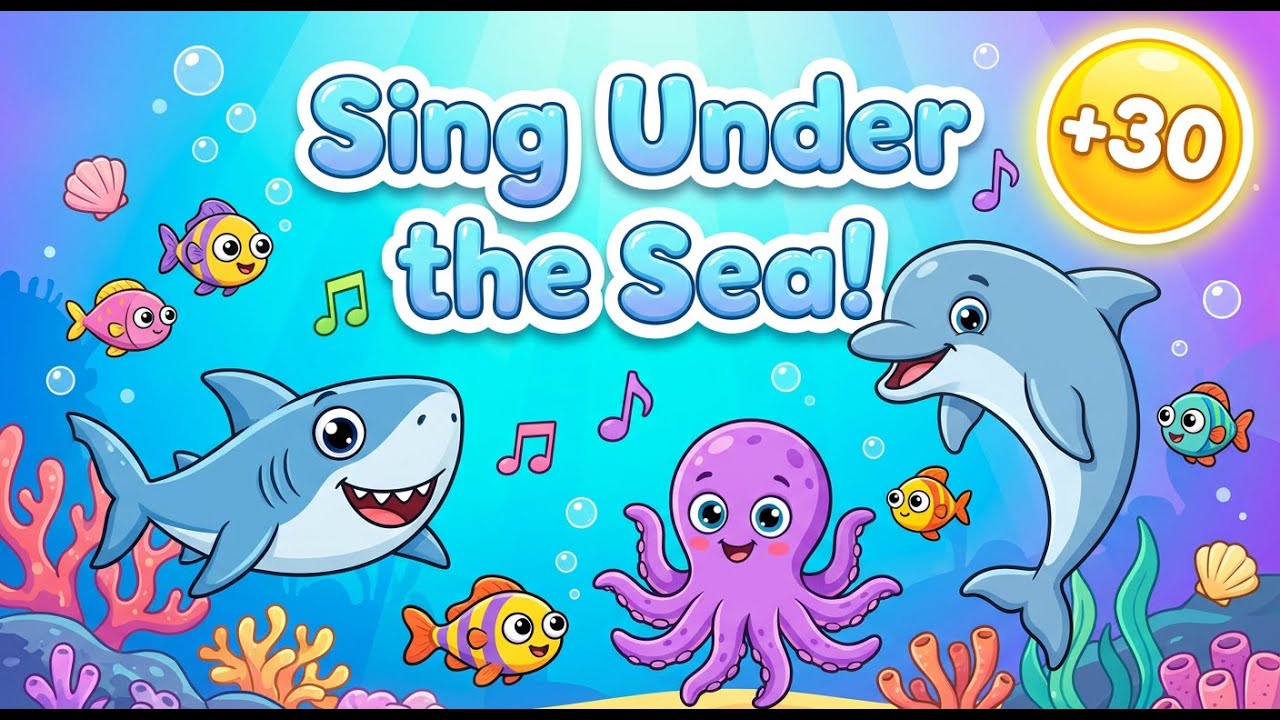 Under the Sea Adventure! 🦈 Baby Shark & More Nursery Rhymes | 30 Mins Kids Songs 🌊  Children's songs