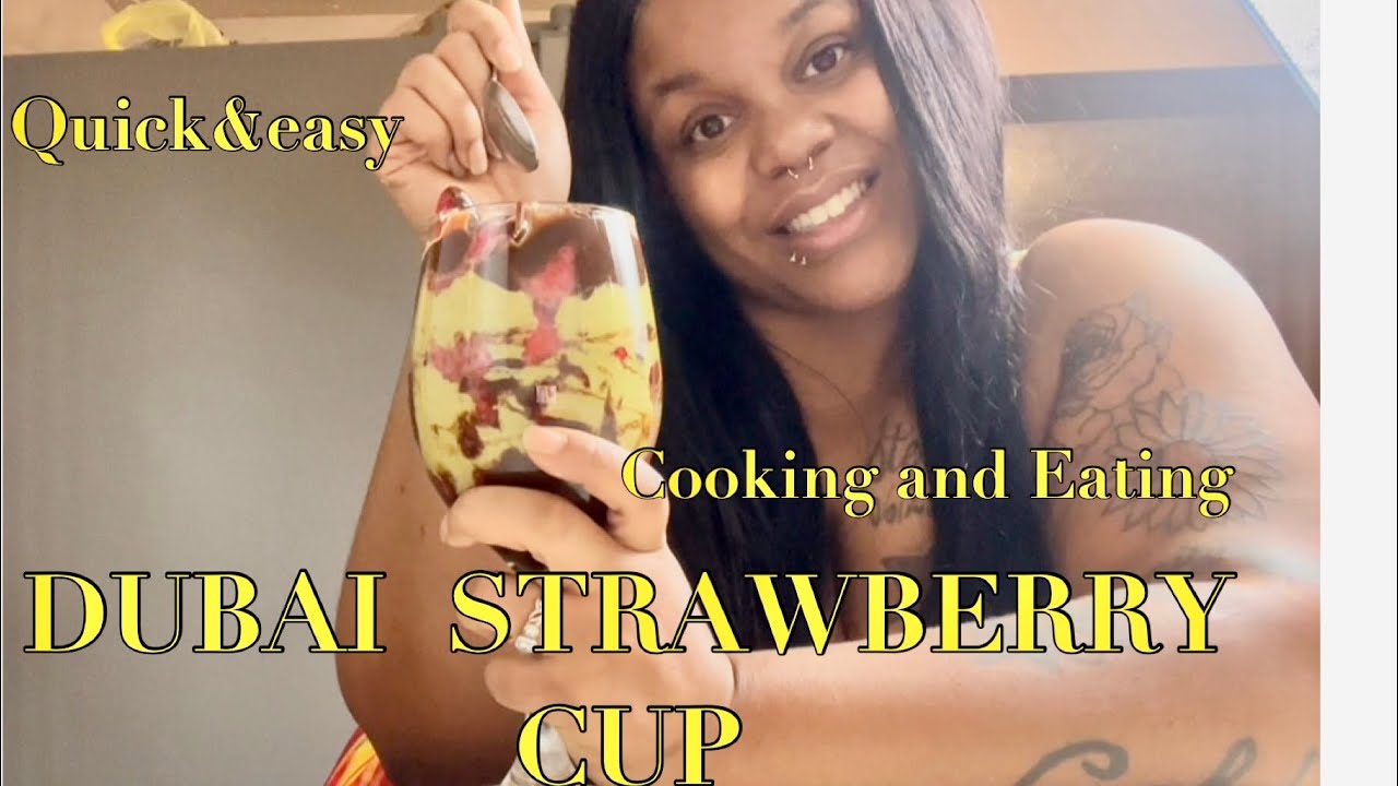 Dubai strawberry cup  inspired by @ITS_SOGOOD @kimmyskreations1