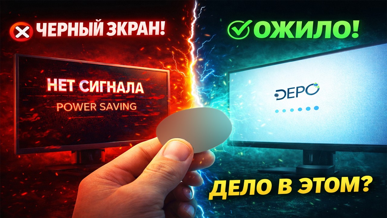 Depo Neos MF524 Чёрный Экран | Нет Сигнала | Power Saving