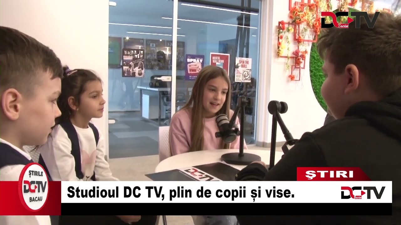 Studioul DC TV, plin de copii și vise - Școala Gimnazială Nr. 10 Bacău | DC TV Bacău
