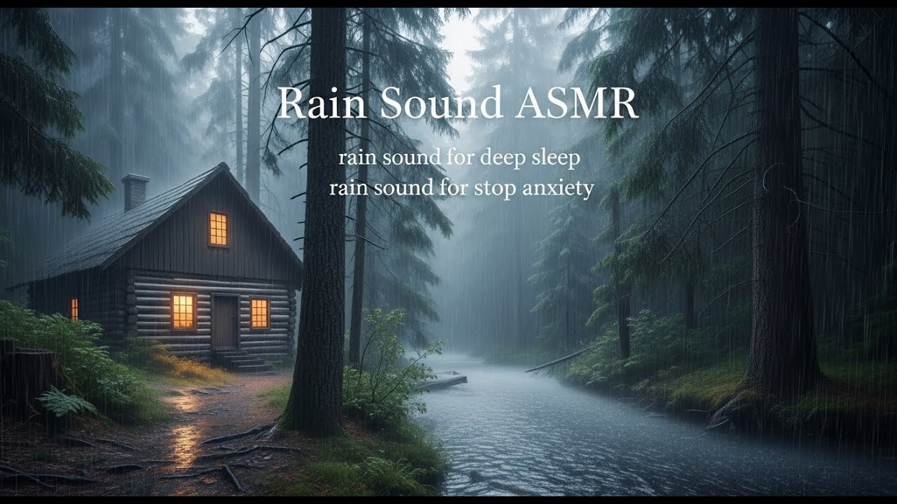 Rain and Thunder Sounds for Deep Sleep, Anxiety Relief, and a Calm Peaceful Night for Peaceful
