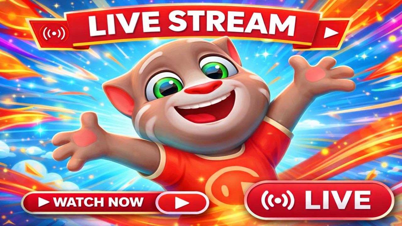 Talking Tom cat game live streaming