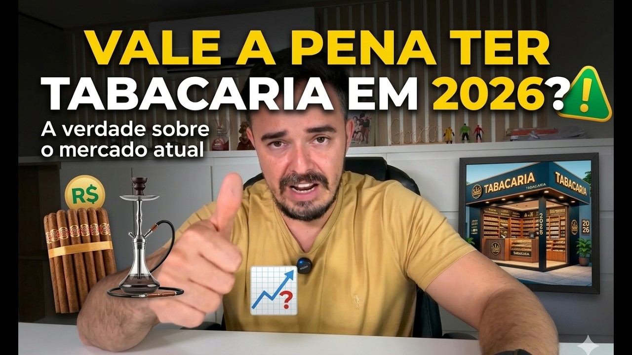 ABRIR TABACARIA EM 2026: VALE A PENA? (A Verdade sobre o Mercado Atual)