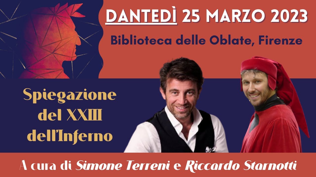 XXIII canto dell'Inferno - Spiegazione a cura di Simone Terreni e Riccardo Starnotti - Dantedì 2023