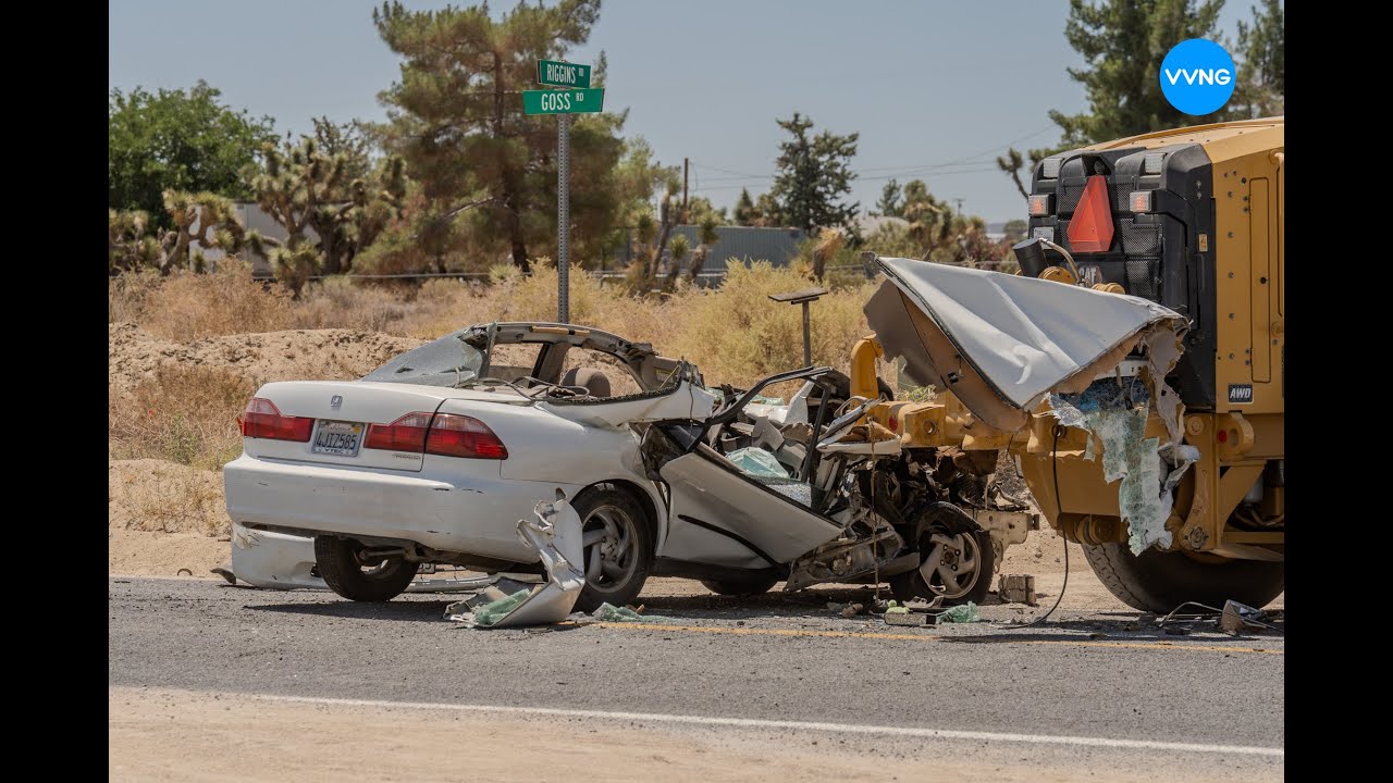 Woman Hospitalized After Crashing Into Motor Grader in Phelan