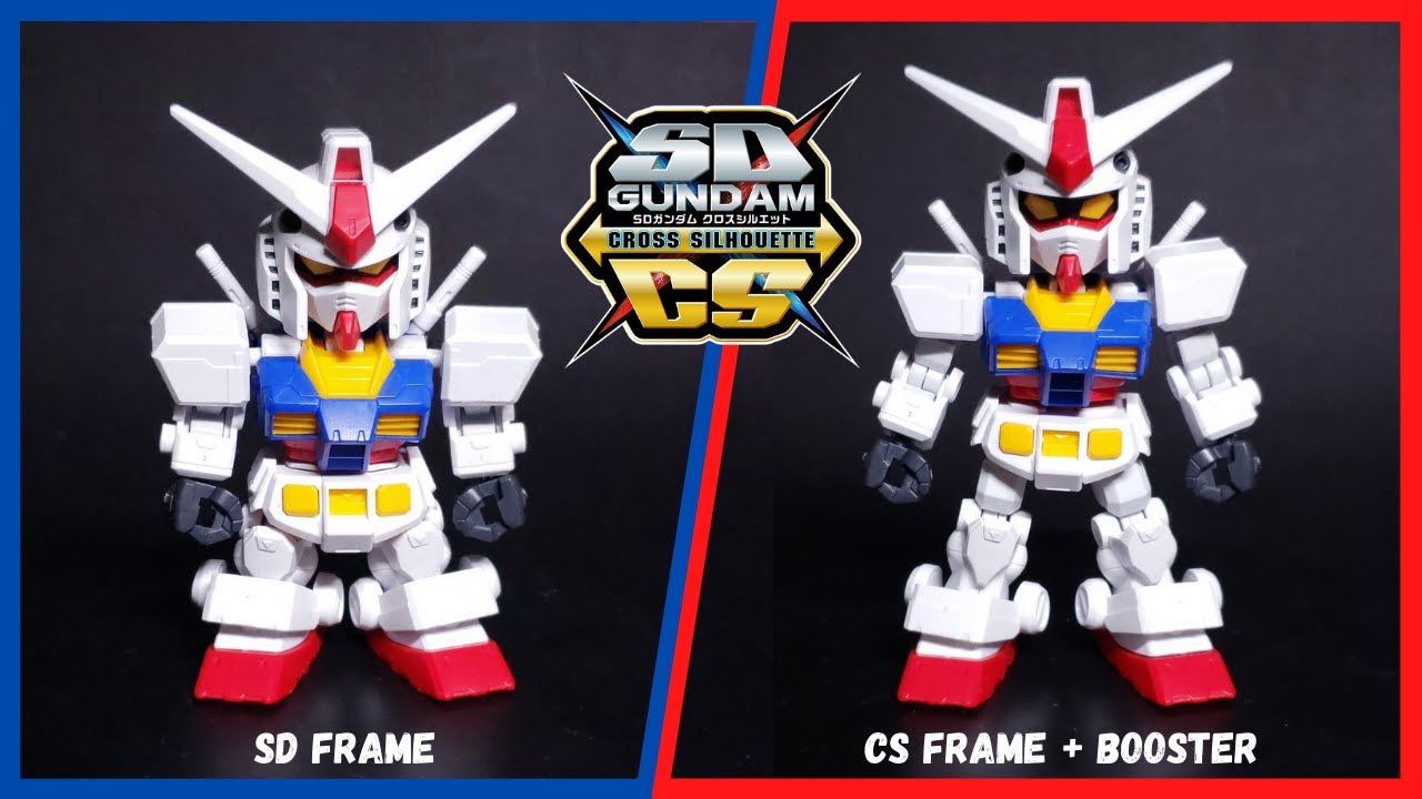 [Build] RX-78-2 Gundam & Cross Silhouette Frame Set + Booster | Size Comparison (SD, CS, CS+Booster)