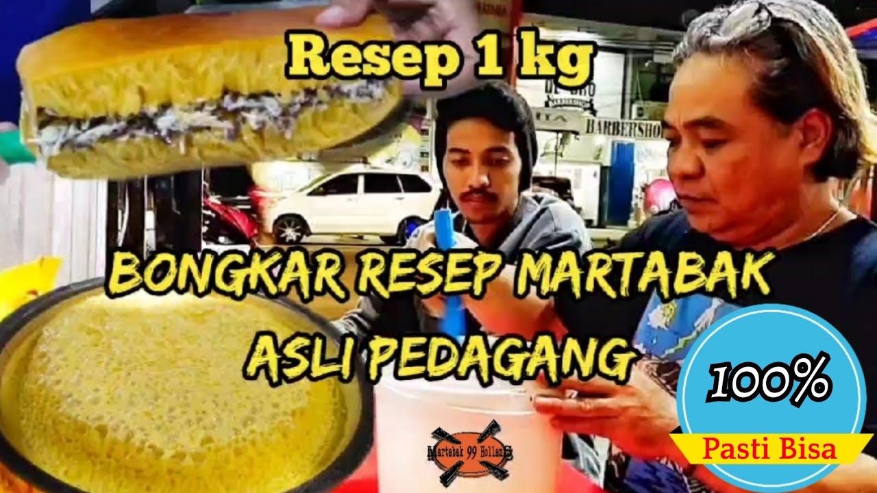 Bongkar ‼️ Resep Martabak 1 kg Asli Pedagang