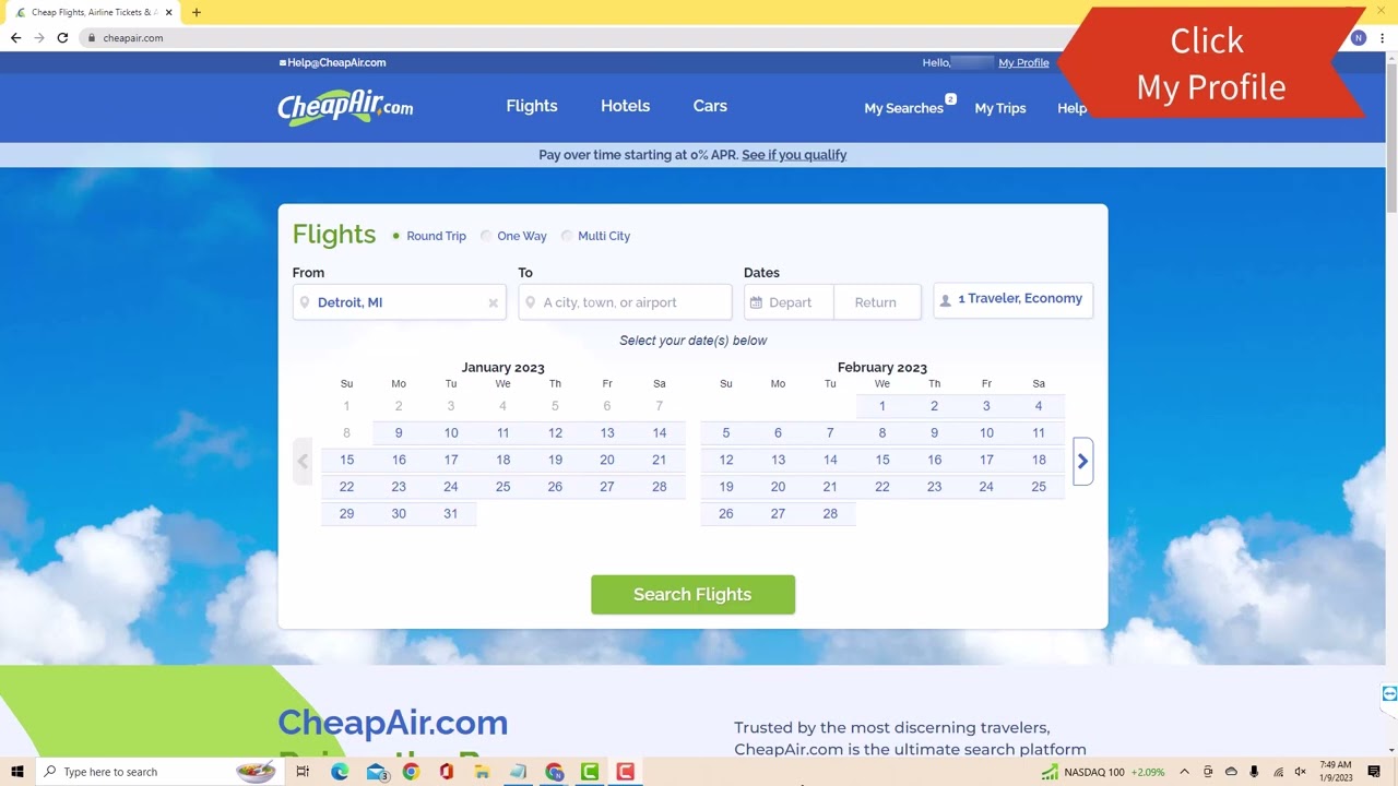 How to Add a Credit Card to Your CheapAir Account