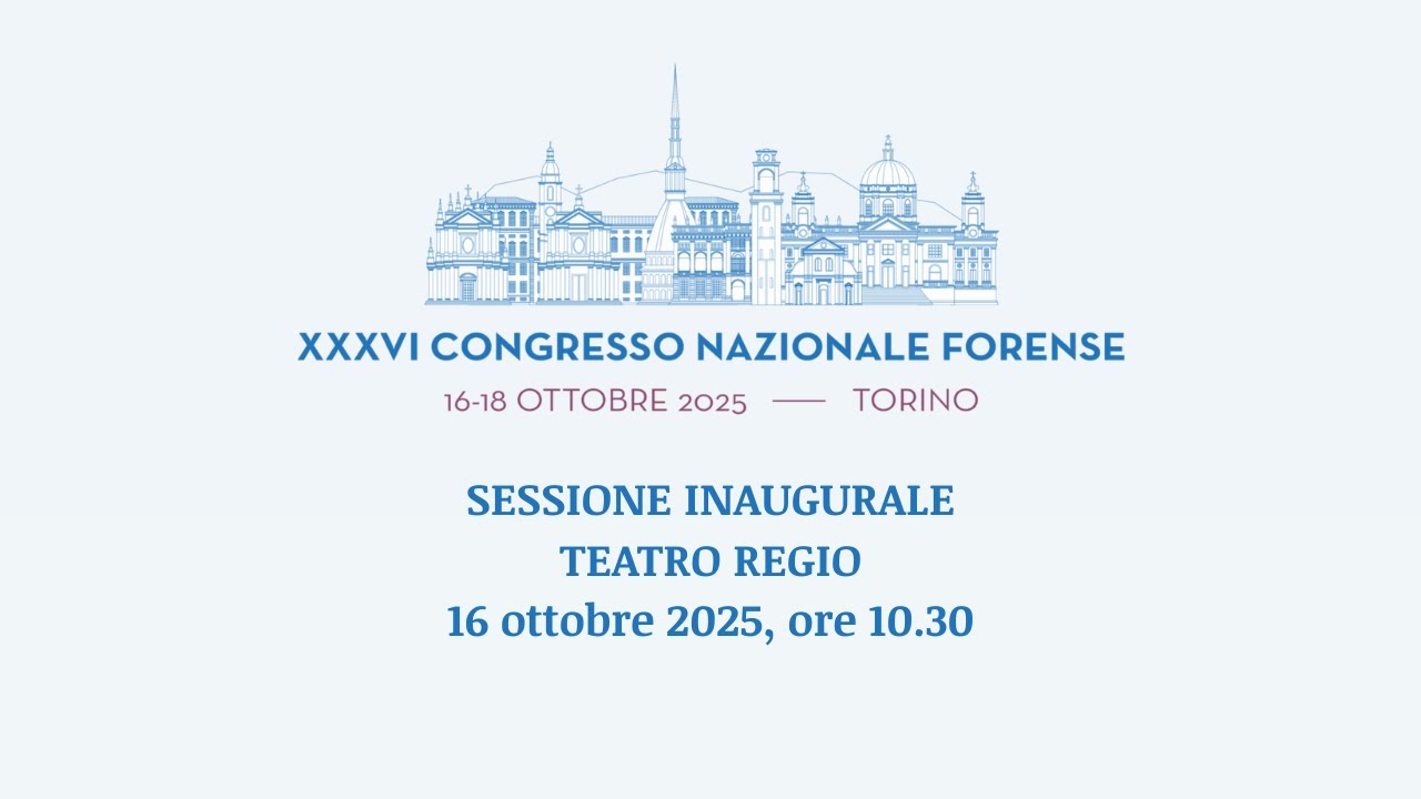 XXXVI Congresso Nazionale Forense | Sessione inaugurale