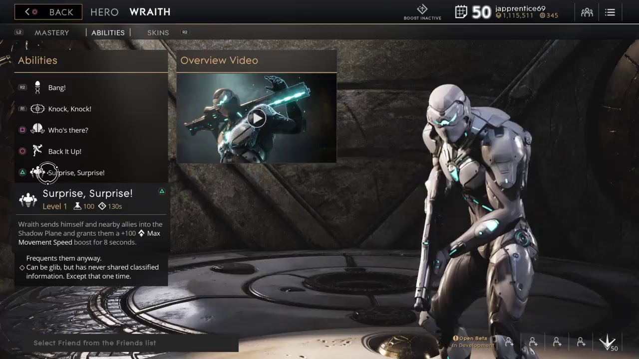 Paragon Wraith gameplay