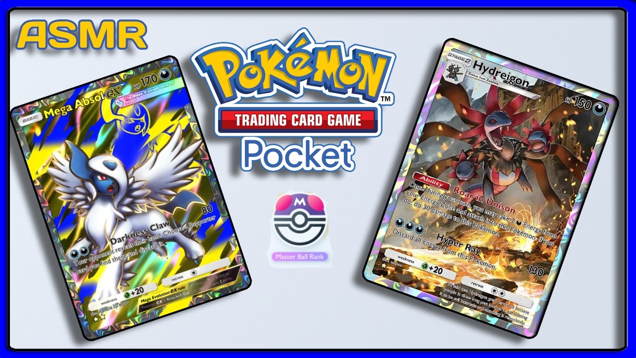 Pokémon Pocket ASMR Climbing to Masterball Rank (Whispering, Mouse Clicking)
