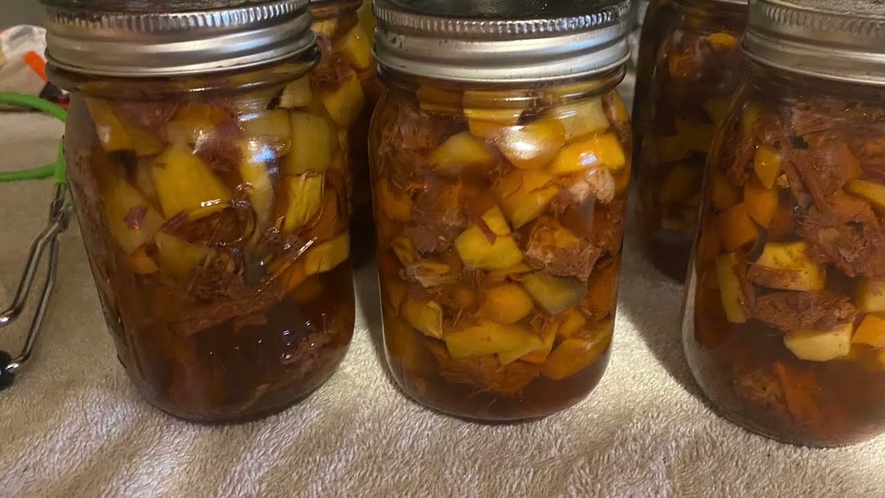 Pressure Canning stew #RebelCanners