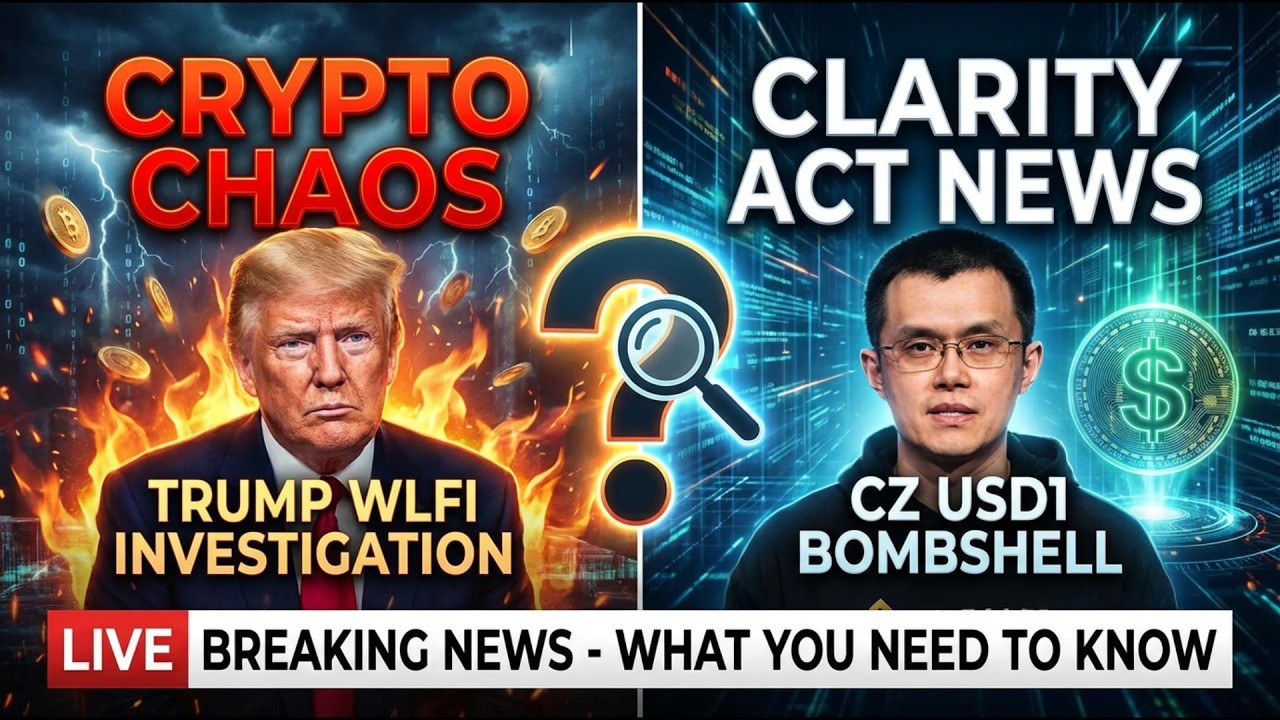 Crypto Chaos: Clarity Act News | Trump WLFI Investigation + CZ USD1 Bombshell