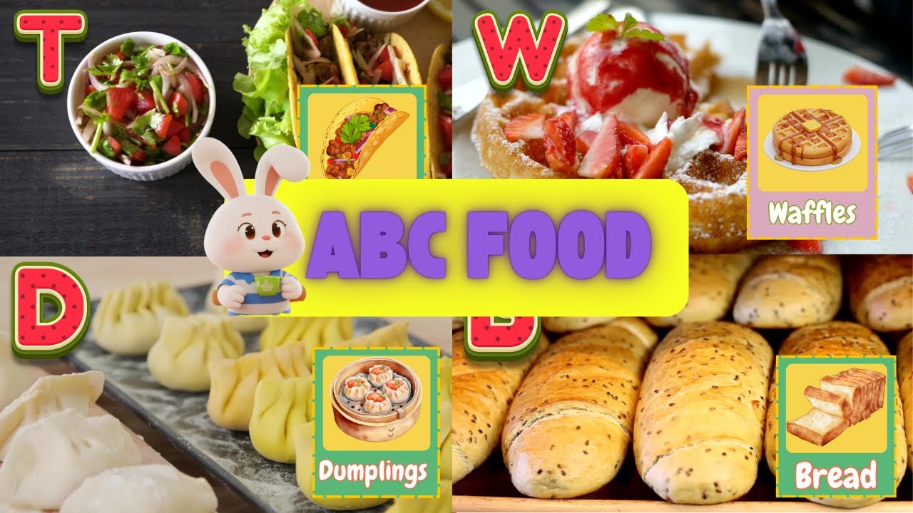 ABC FOOD | ABC with Food | Healthy & Fun Foods for Kids
