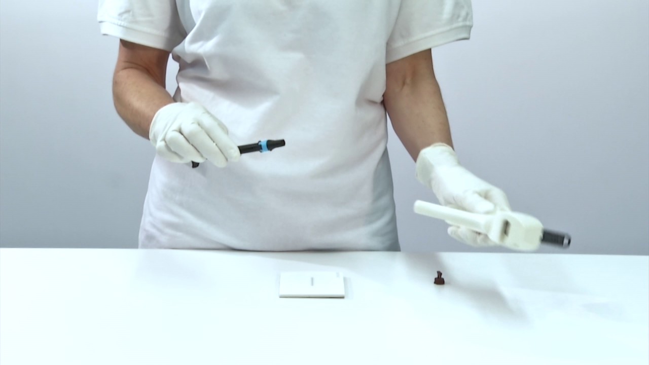 MIXPAC&trade; Dental Manual Mix Adapter - Instruction guide for application with dispenser
