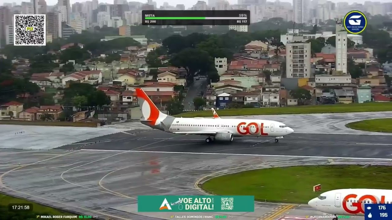 CHUVA EM CONGONHAS É SÓ SPRAY E SECAGEM DE PISTA