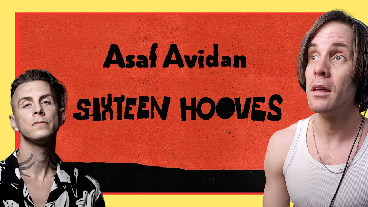 Asaf Avidan - Sixteen Hooves (Lyrics Video) /// 1ST TIME REACTION