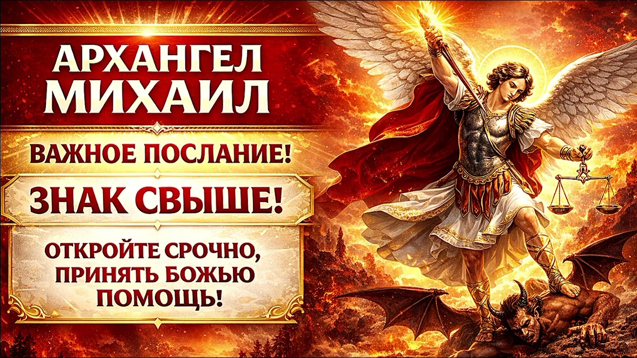 🚨 АРХАНГЕЛ МИХАИЛ ПОСЫЛАЕТ ЗНАК! ⚔️✨СРОЧНОЕ НЕБЕСНОЕ ПОСЛАНИЕ — ГОТОВЫ ЛИ ВЫ ПРИНЯТЬ БОЖЬЮ ПОМОЩЬ? 🙏