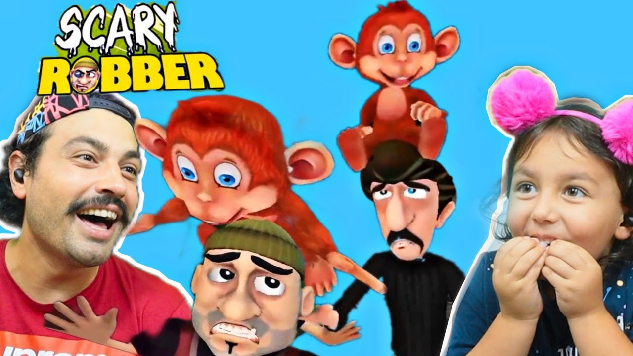 ACEMİ HIRSIZLARA MAYMUN SALDIRDI | Scary Robber Home Clash