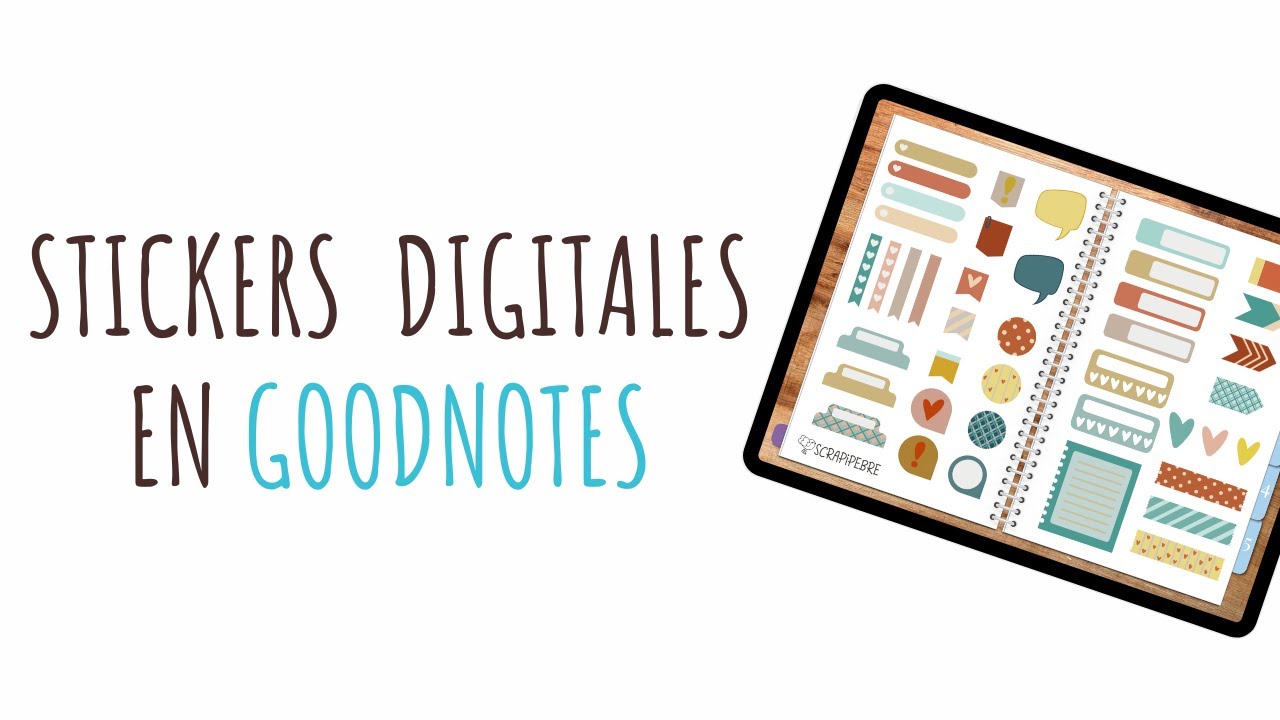 Cómo usar stickers digitales en Goodnotes - TUTORIAL