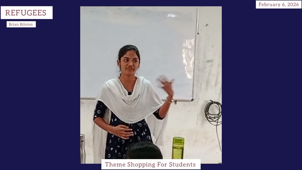 REFUGEES _THEME SHOPPING FOR STUDENTS _ PRESENTATIONS