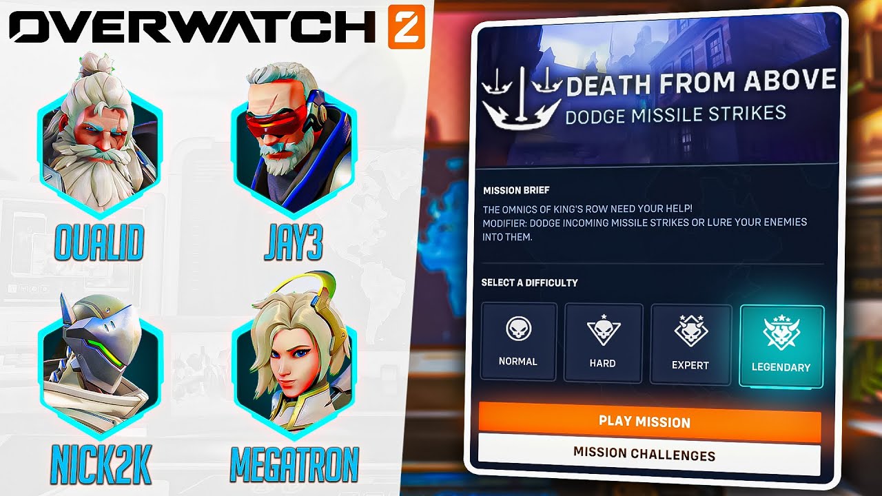 Beating The *NEW* PvE Event Mission on LEGENDARY in Overwatch 2!!