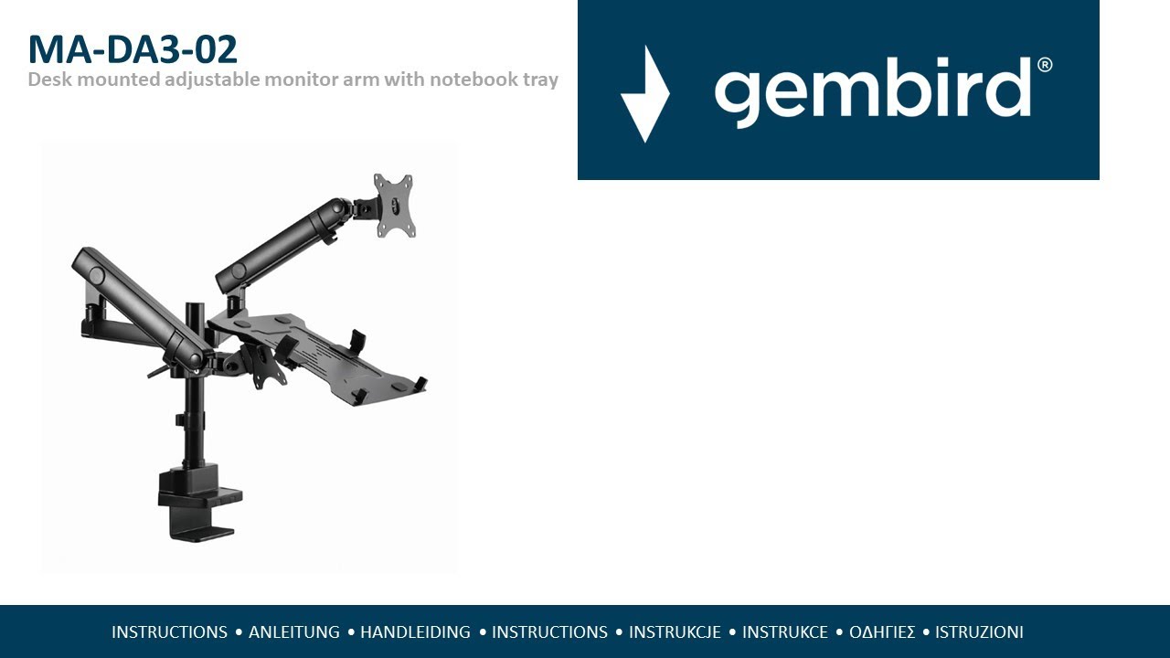 Gembird MA-DA3-02 installation instructions