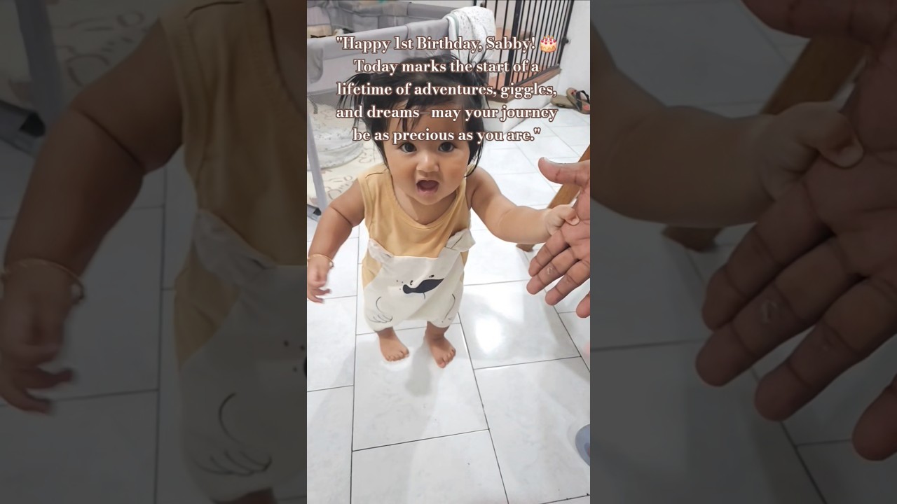 "Happy 1st Birthday, Sabby! 🎂  