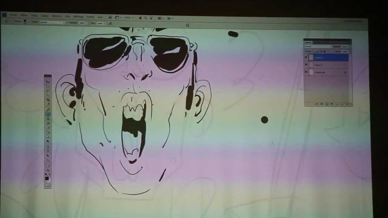 Bastien Vives dessine Lastman au festival d'Angoulême 2014