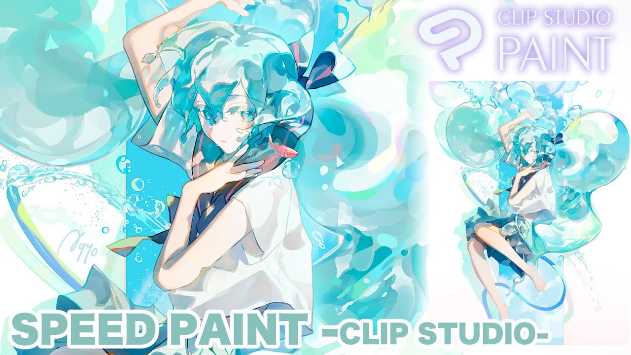 初音ミクを描いてみた26【CLIP STUDIO PAINT　グリザイユメイキング】-SpeedPaint-